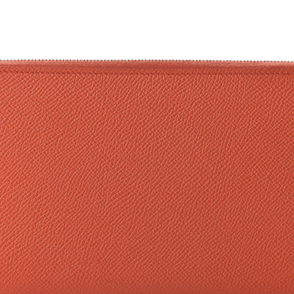Hermes Epsom Silk'In Wallet Orange Poppy Fauve 9 of 10