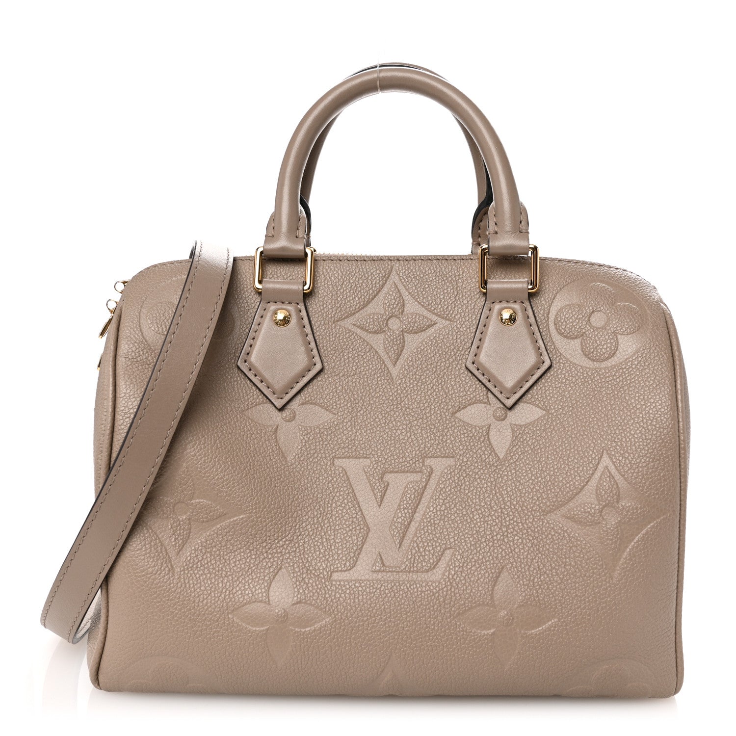 Louis Vuitton Empreinte Monogram Giant Speedy Bandouliere 25 Tourterelle 1 of 9