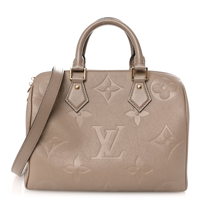 Louis Vuitton Empreinte Monogram Giant Speedy Bandouliere 25 Tourterelle 1 of 9