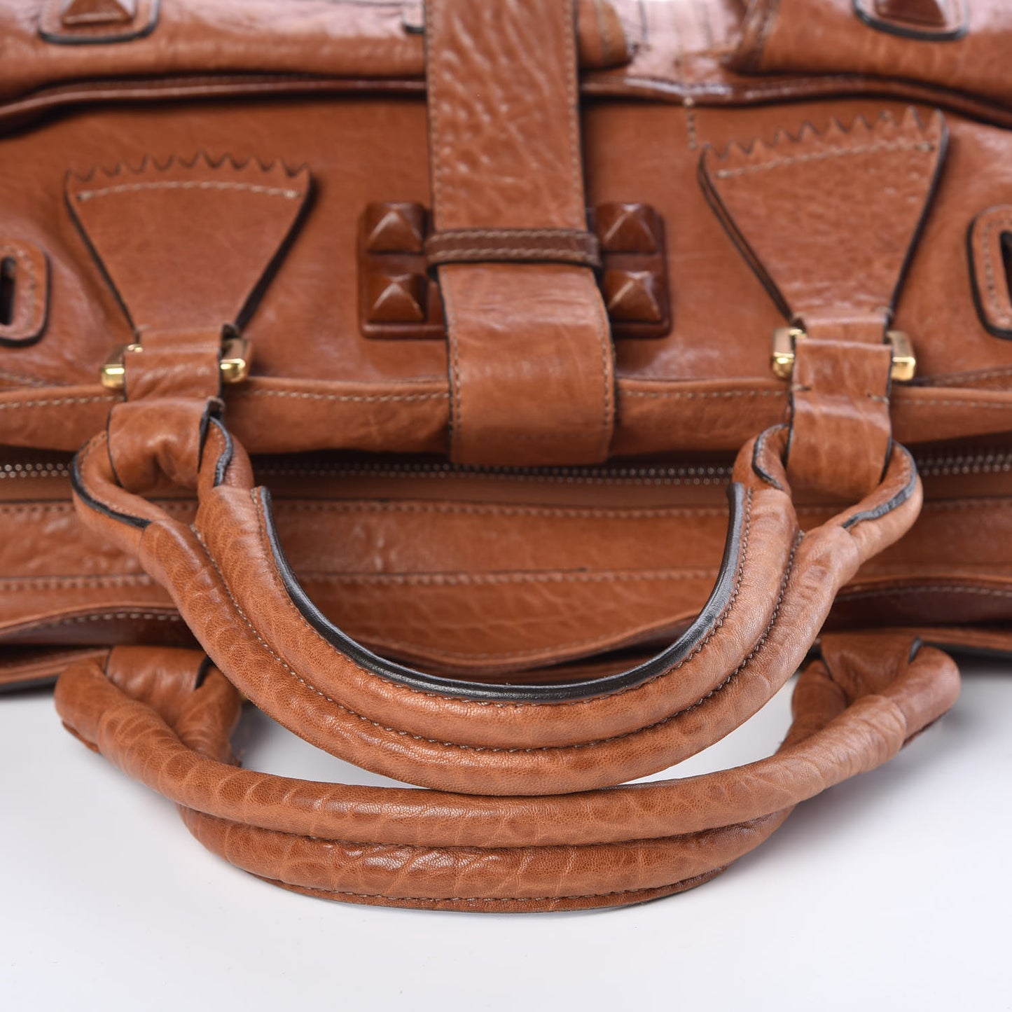 Goatskin Elvire Tote Brown