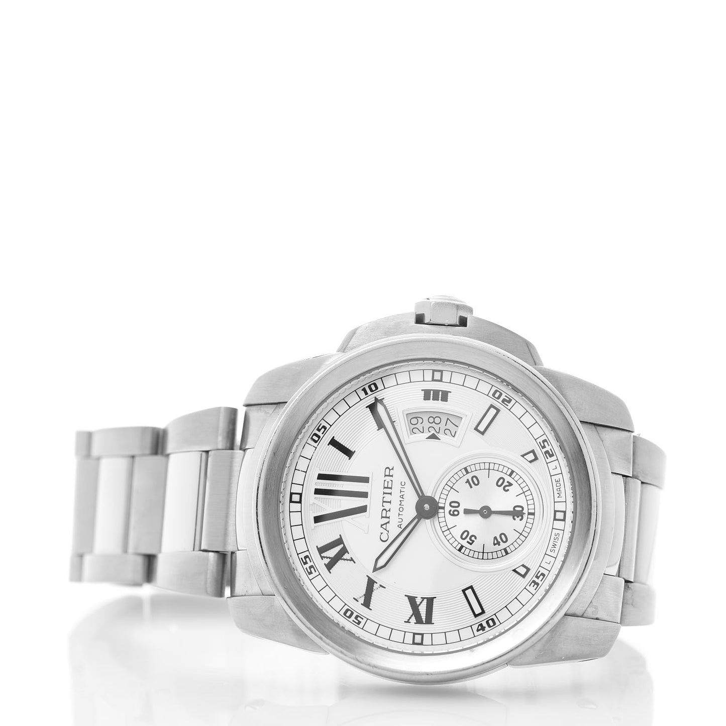 Stainless Steel 42mm Calibre de Cartier Automatic Watch