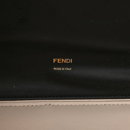 Fendi Vitello Seta Century Small Peekaboo X-Tote Brandy Black 5 of 7