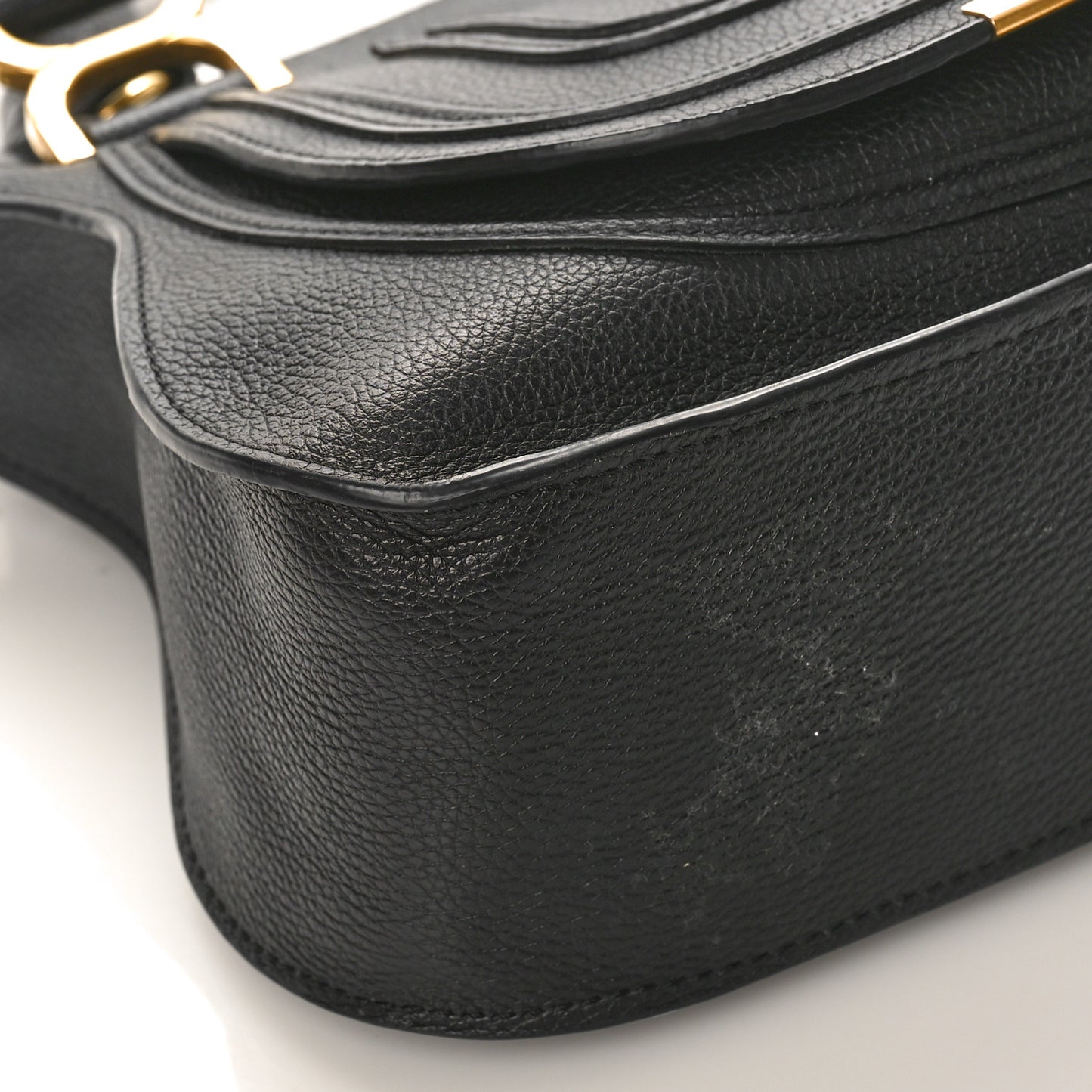 Calfskin Small Marcie Satchel Black