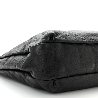 Gucci Guccissima Large New Ladies Web Hobo Black 9 of 11
