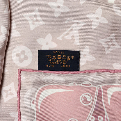 Louis Vuitton Silk Monogram Poodle Animalle Square Scarf 4 of 4