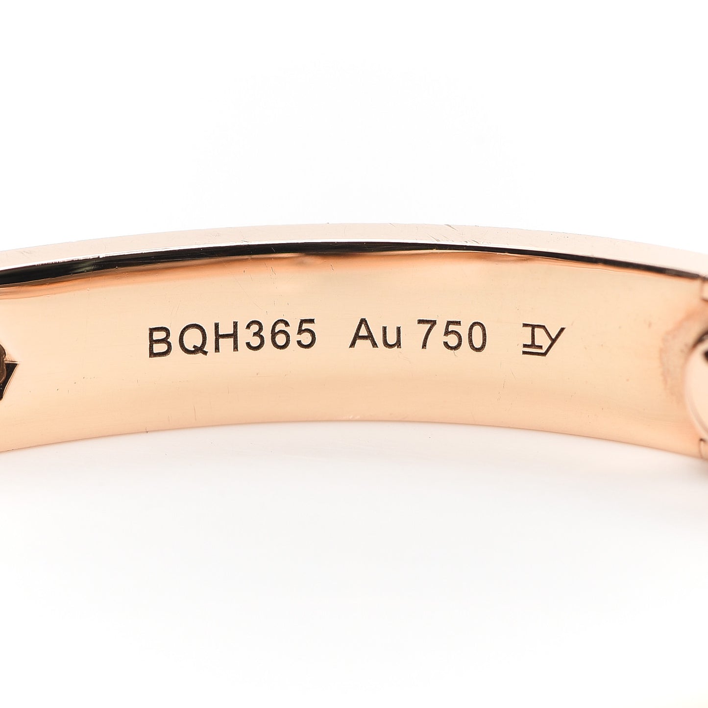 18K Pink Gold 4 Diamond LOVE Bracelet 16