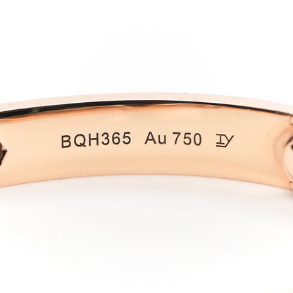Cartier 18K Pink Gold 4 Diamond LOVE Bracelet 16 5 of 7
