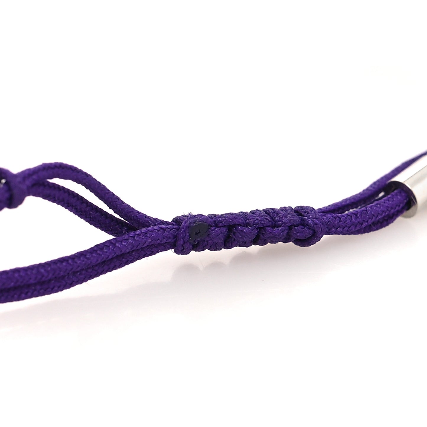 Technical Fabric Crystal Rope Bracelet Purple