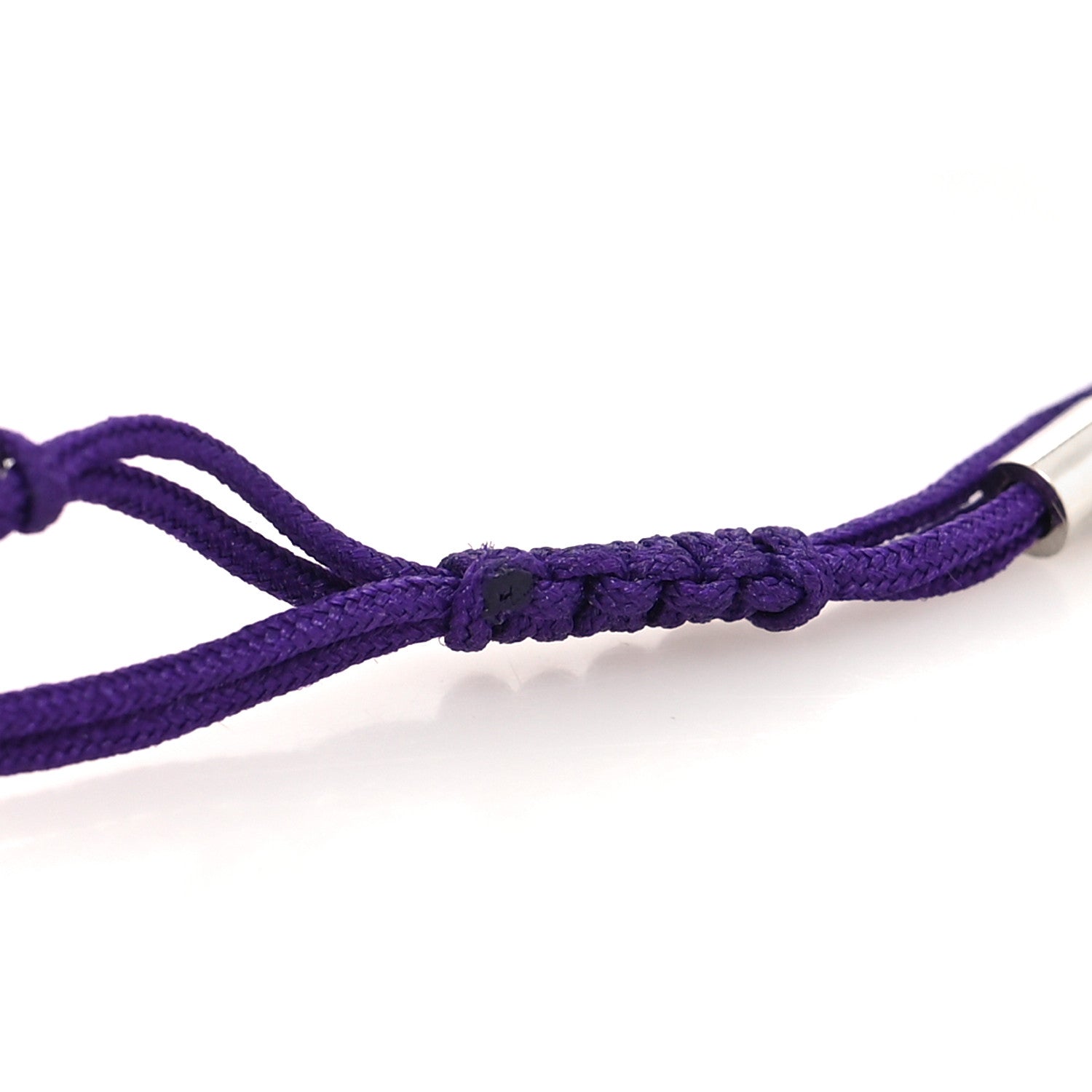 Christian Dior Technical Fabric Crystal Rope Bracelet Purple 4 of 4