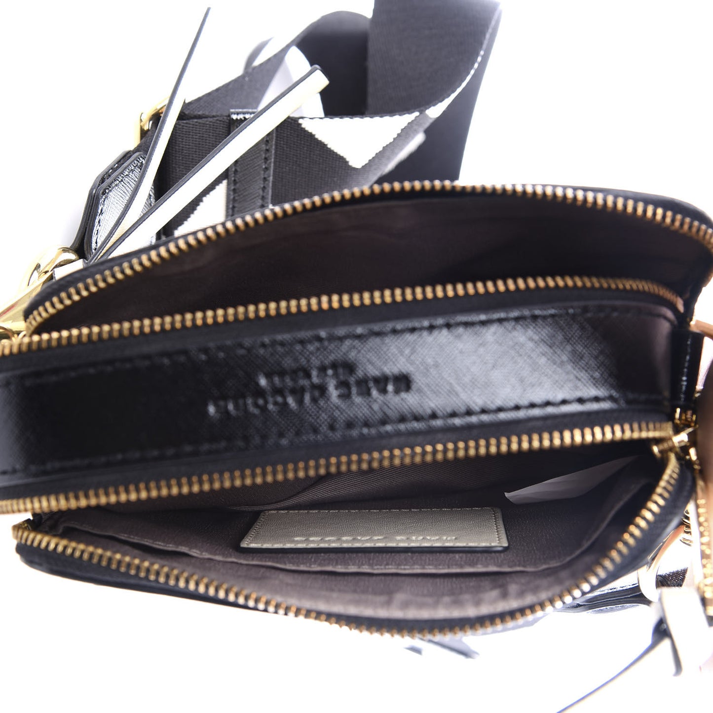 Saffiano Small Snapshot Camera Bag Cloud White Multicolor