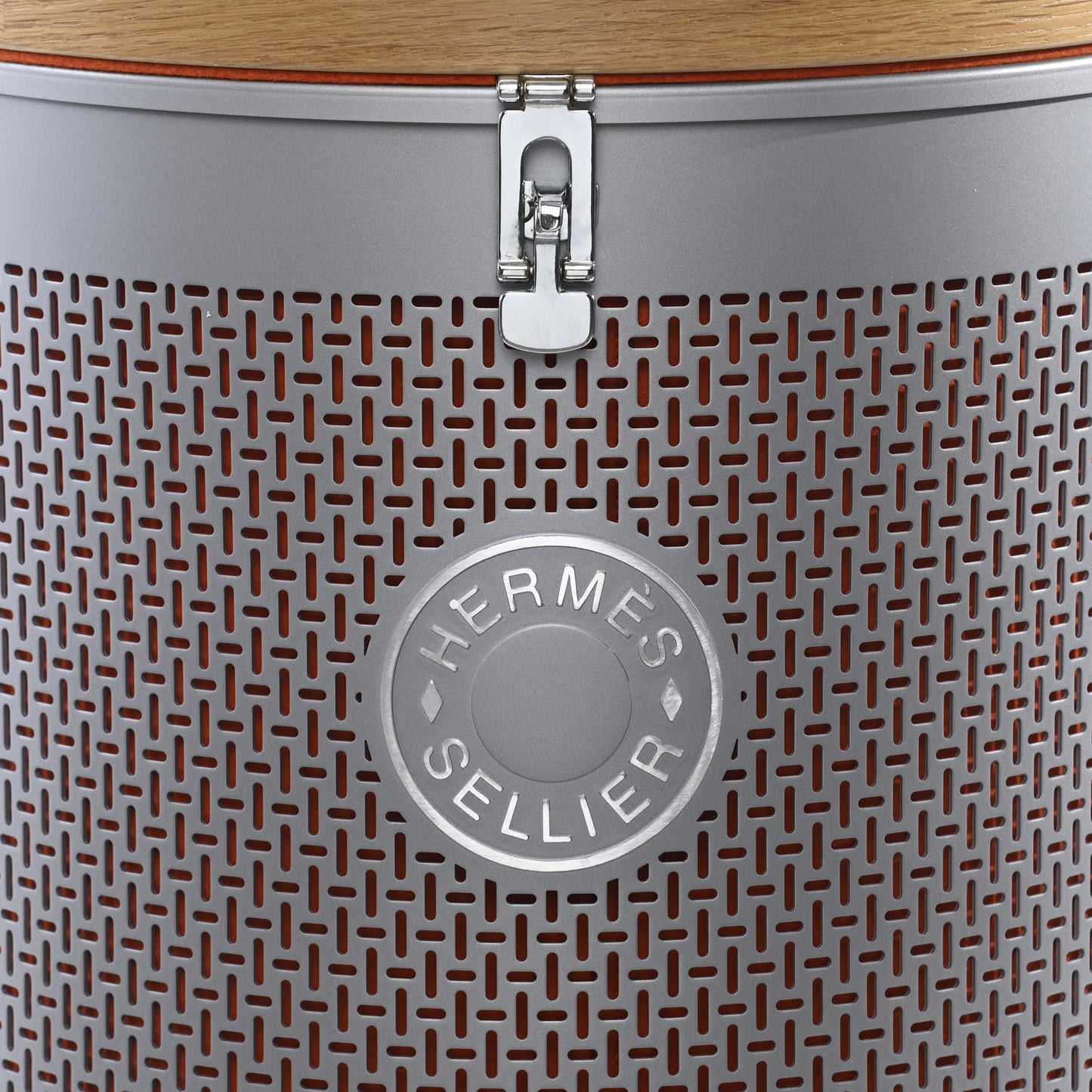 Aluminum Felt Oak Wood Carrou'Selle Saddle Box