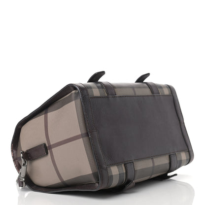Burberry Smoked Check Medium Alchester Bowling Bag Plum 4 of 21