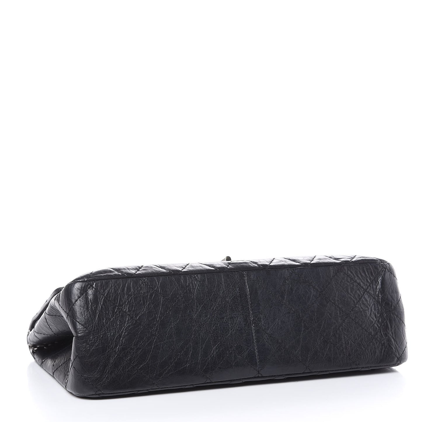 Aged Calfskin Quilted 2.55 Reissue 227 Flap Black