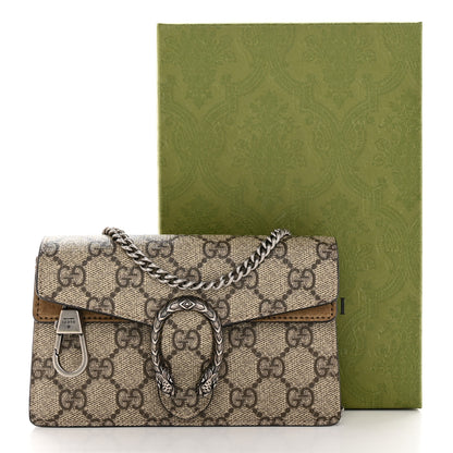 Gucci GG Supreme Monogram Super Mini Dionysus Shoulder Bag Taupe 13 of 13