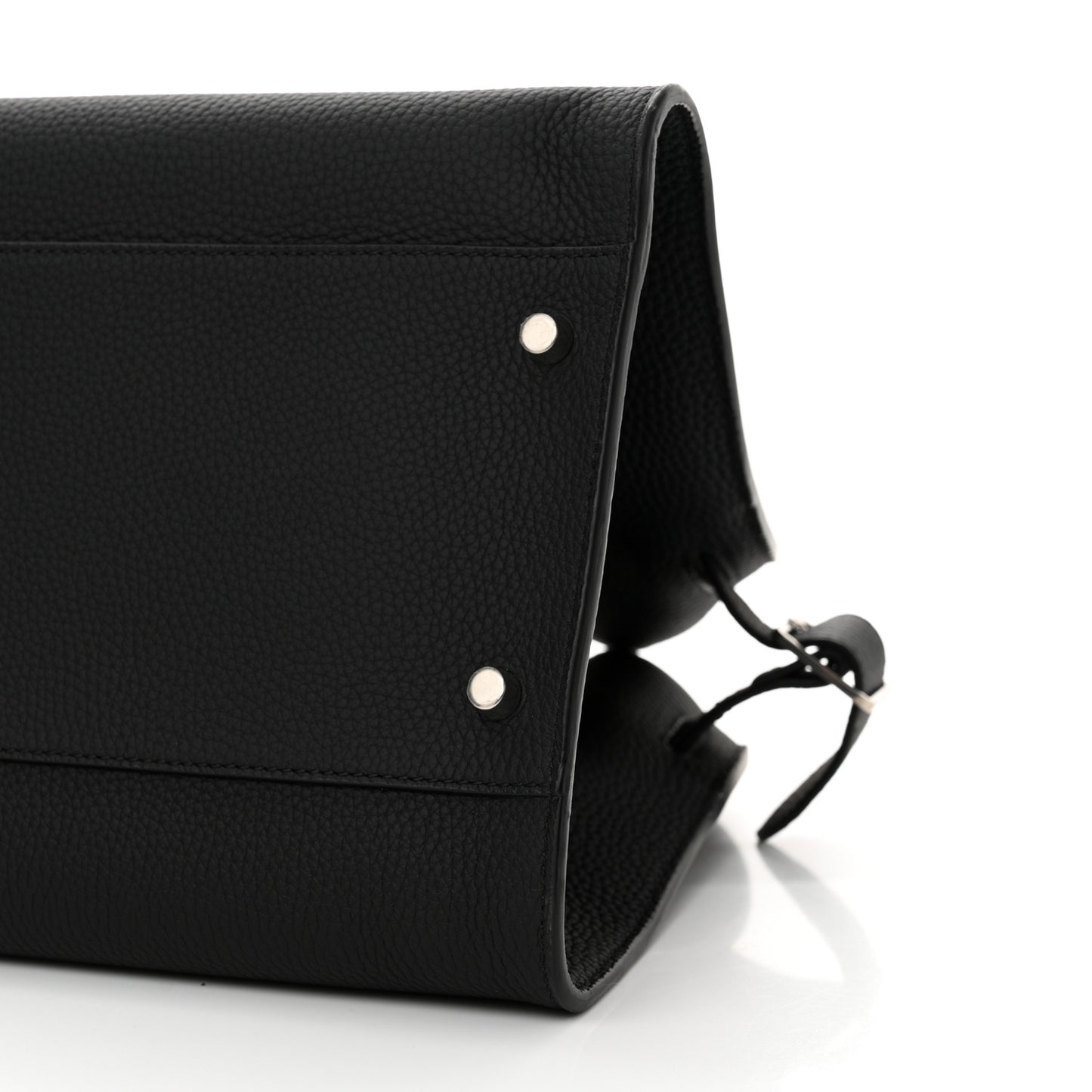 Grained Calfskin EW Margaux Black