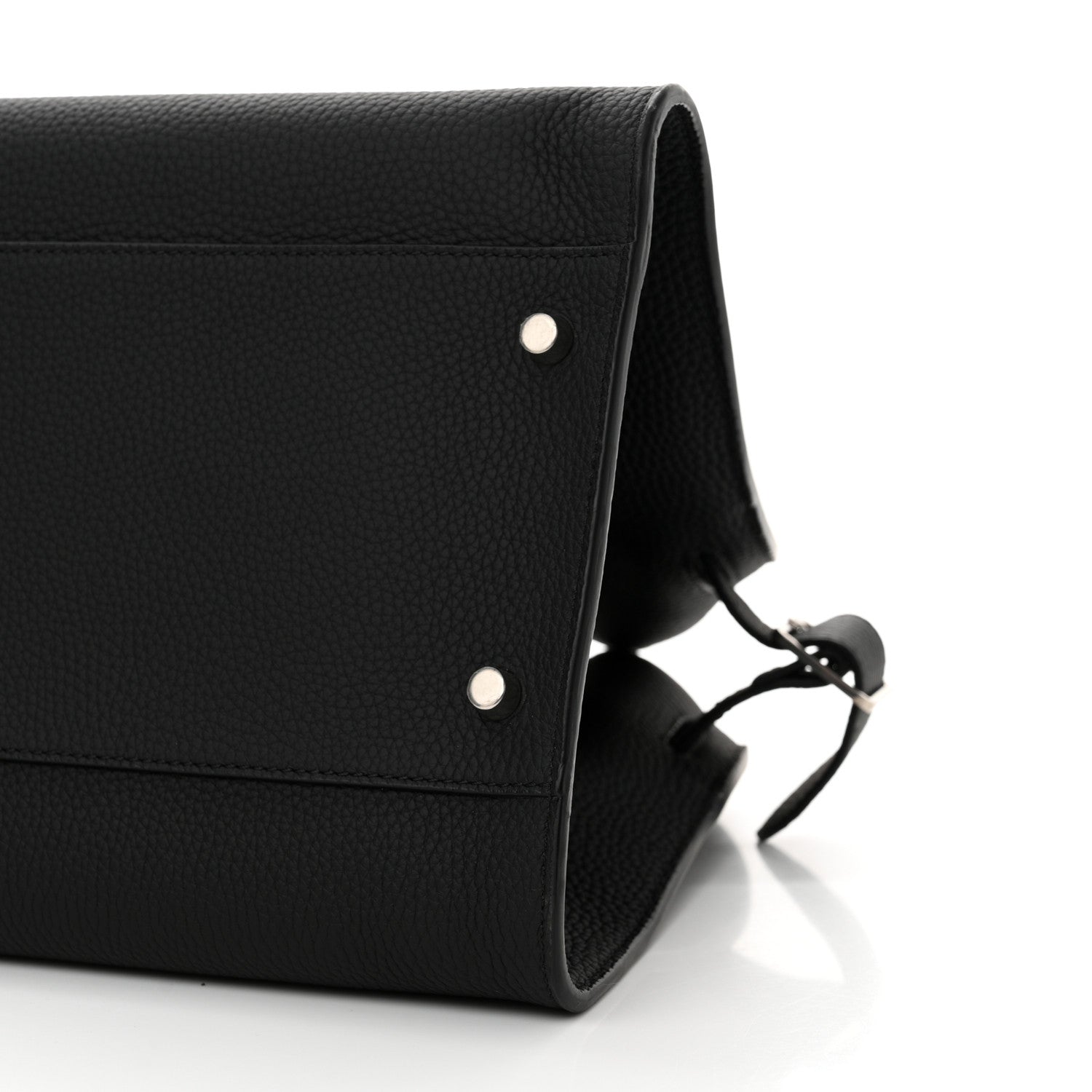 The Row Grained Calfskin EW Margaux Black 9 of 9
