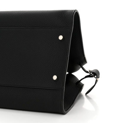 The Row Grained Calfskin EW Margaux Black 9 of 9