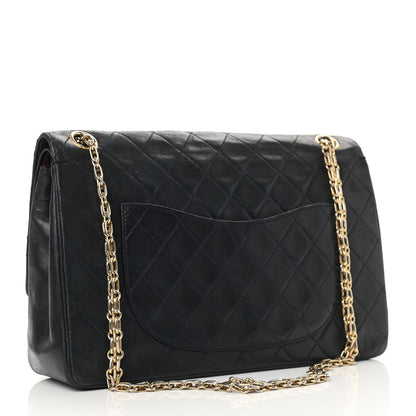 Chanel Lambskin Quilted Medium Double Flap Bijoux Chain Navy 2 of 11
