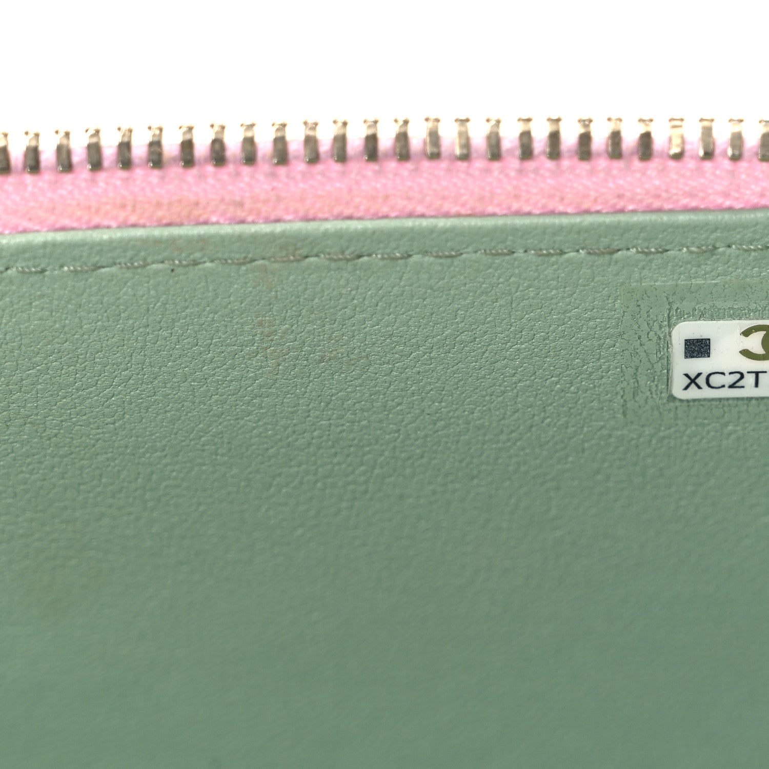 Chanel Lambskin Quilted Small Top Handle Vanity Case With Chain  Lilac Light Green 7 of 10