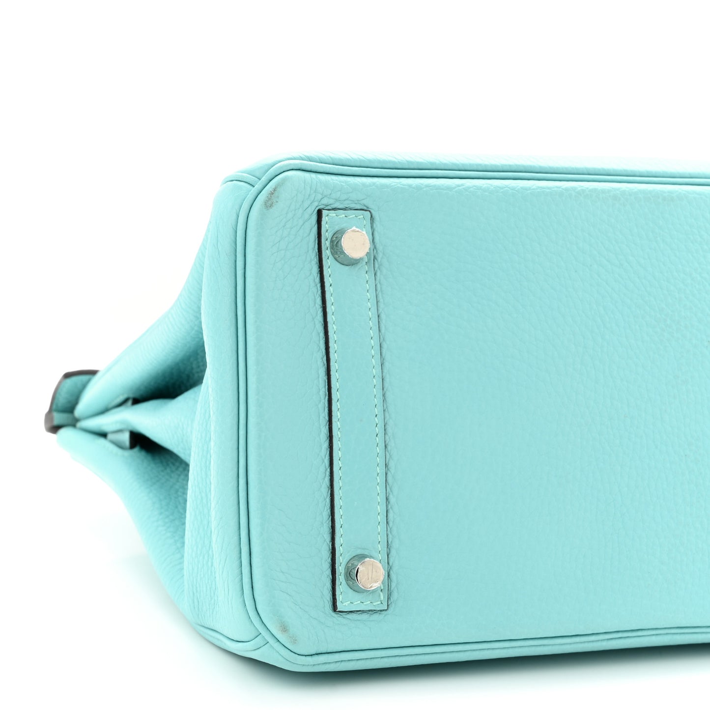 Taurillon Clemence Birkin 30 Bleu Atoll