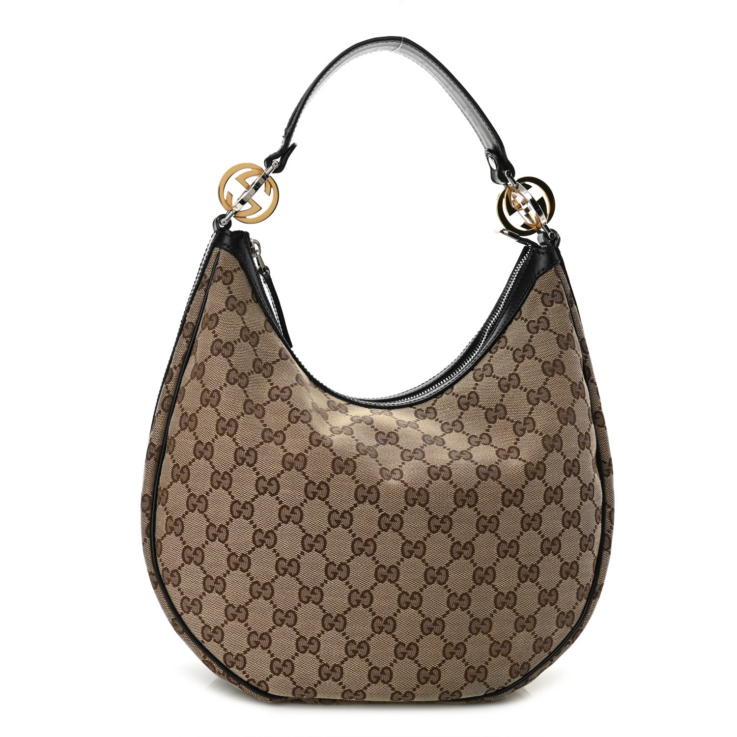Gucci Monogram Medium GG Twins Hobo Black 1 of 14