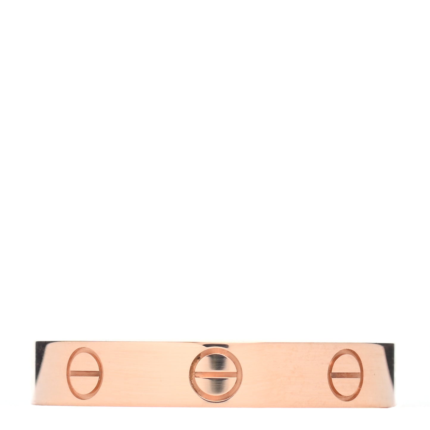 18K Pink Gold 3.5mm LOVE Wedding Band Ring 57 8