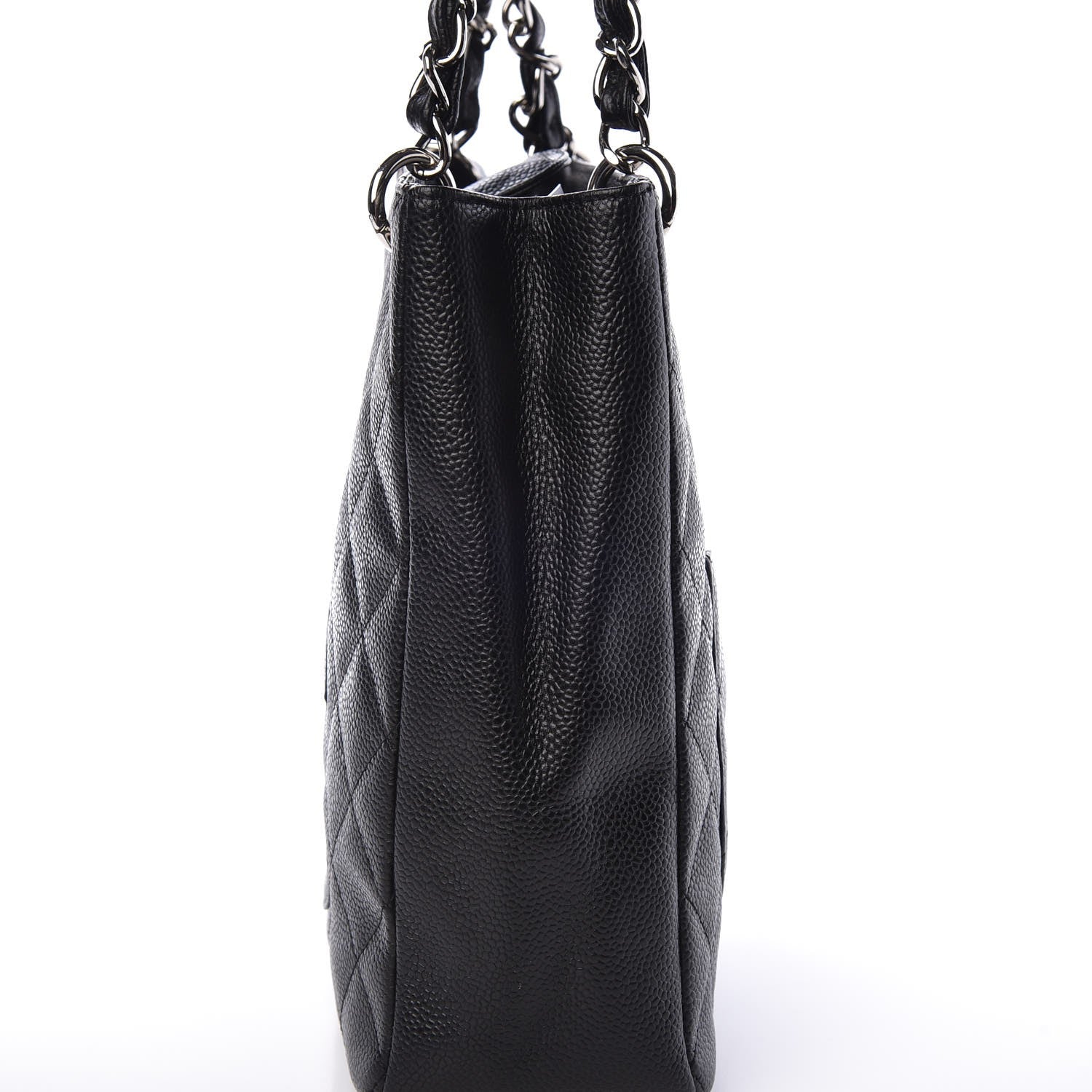 Chanel Caviar Quilted Petit Shopping Tote PST Black 8 of 9