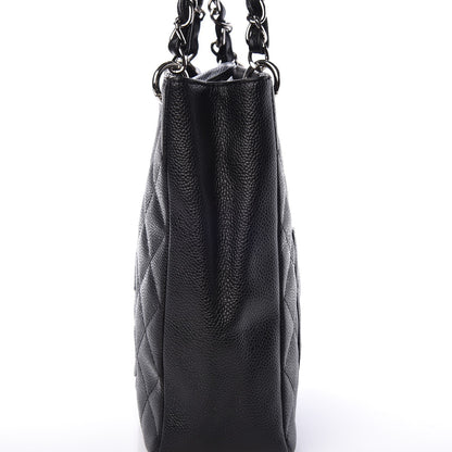 Chanel Caviar Quilted Petit Shopping Tote PST Black 8 of 9