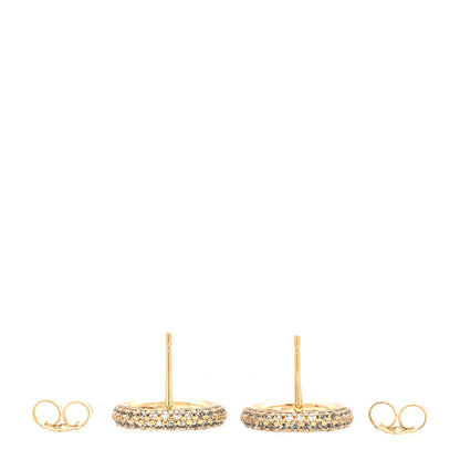 Louis Vuitton Crystal Louise By Night Earrings Gold 3 of 4