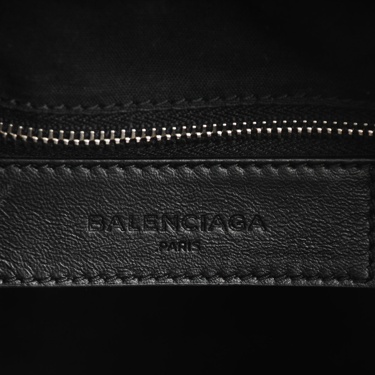 Matte Goatskin Rubber Covered Classic Hardware Mini Pompon Black