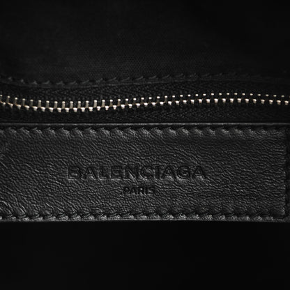 Balenciaga Matte Goatskin Rubber Covered Classic Hardware Mini Pompon Black 6 of 7