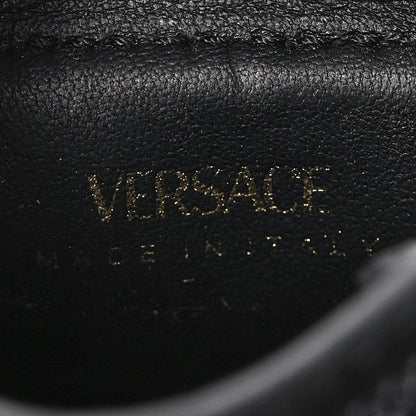 Versace Suede Crystal Studded Micro La Medusa Bag Black 6 of 9