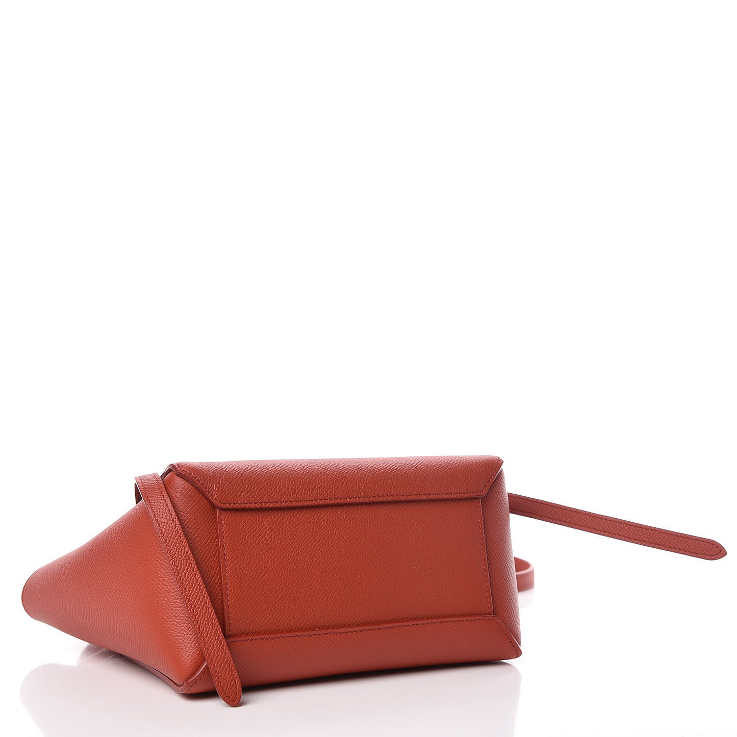 Grained Calfskin Nano Belt Bag Terracotta