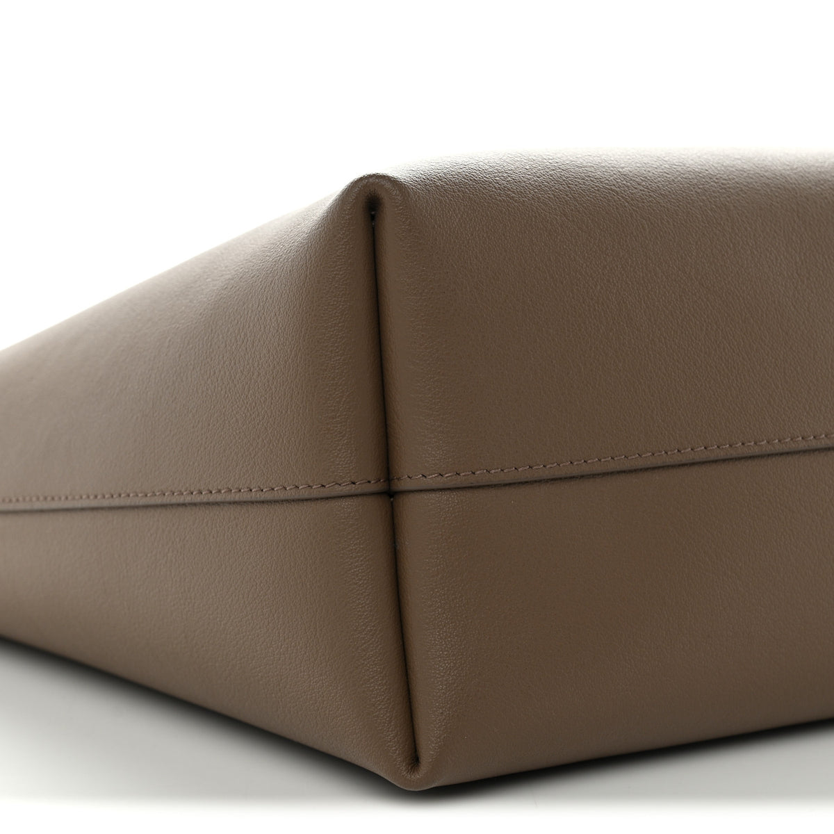 Calfskin Large Shopping Tote Dark Beige