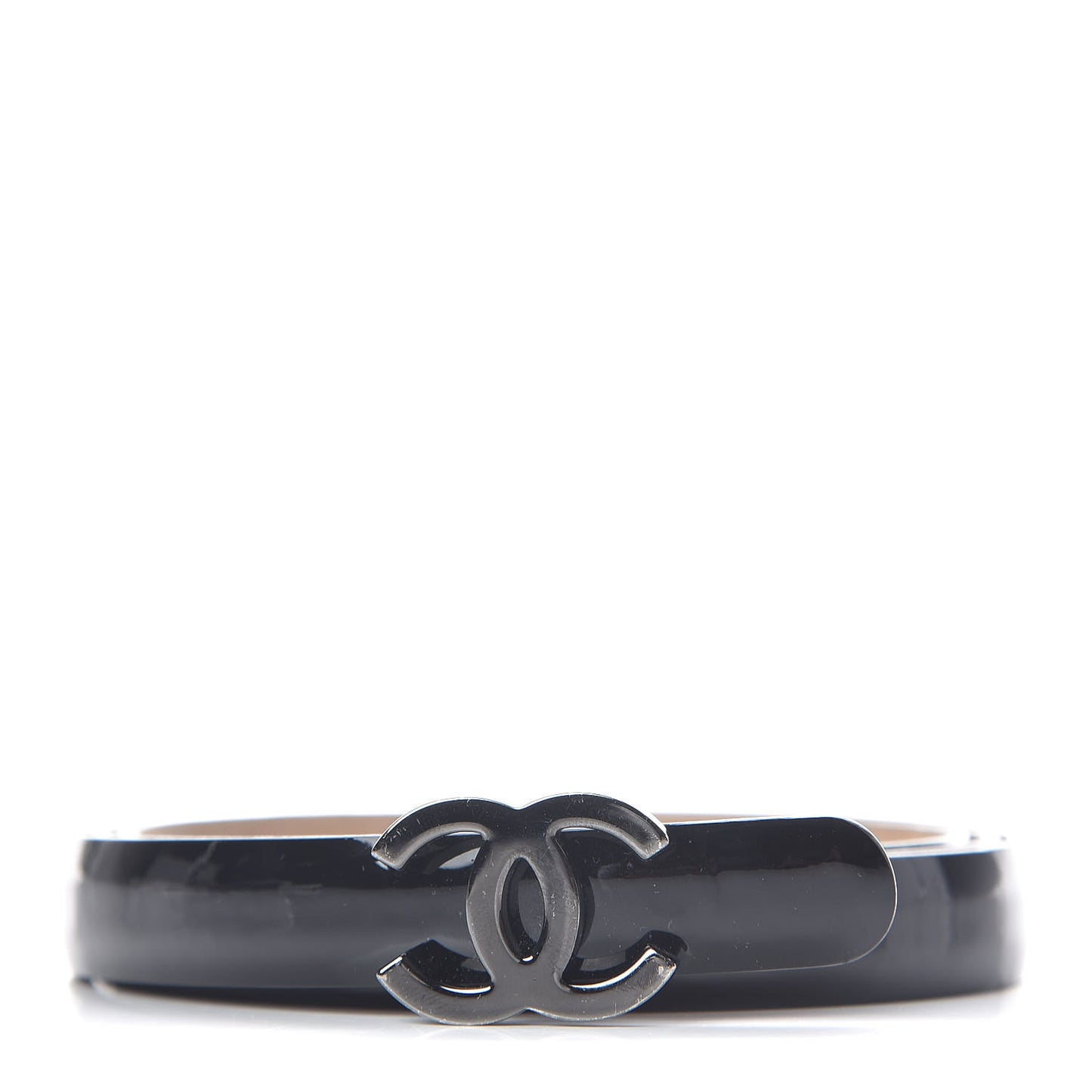 Patent CC Skinny Belt 85 34 Black