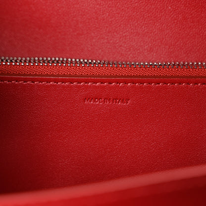 Celine Box Calfskin Medium Classic Box Flap Bag Red 7 of 10