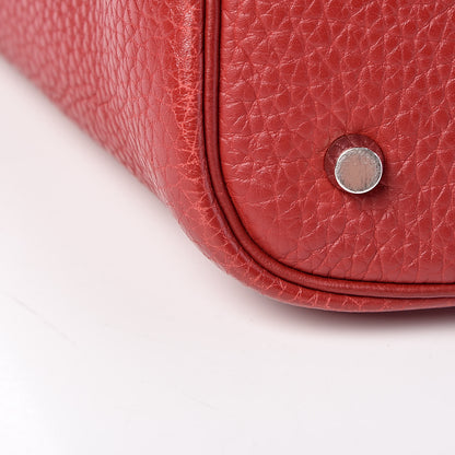 Hermes Taurillon Clemence Picotin 22 MM Rouge Garance 11 of 14