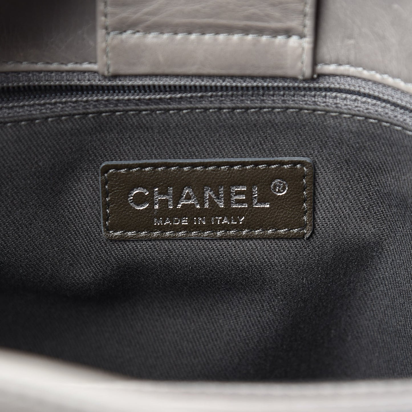Glazed Calfskin Small New Portobello Grey