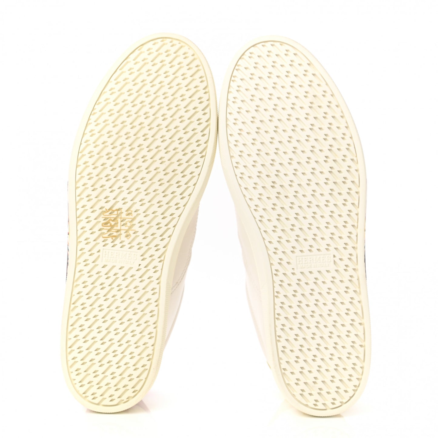Calfskin Printed Toucans De Paradis Quicker Sneakers 36 White Multicolor