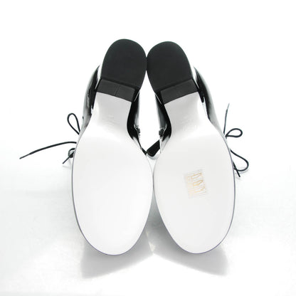 Chanel Patent Calfskin Lace Up Ankle Booties 39 Black 5 of 8