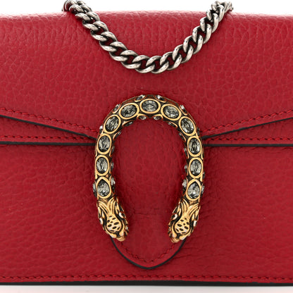 Gucci Calfskin Super Mini Dionysus Shoulder Bag Hibiscus Red 7 of 11