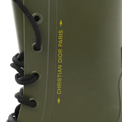 Christian Dior Rubber Diorcamp Low Boots 39 Military 7 of 12