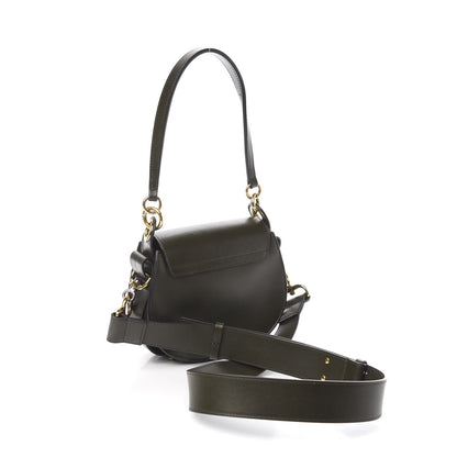 Chloe Calfskin Suede Small Tess Bag Deep Forest 4 of 13