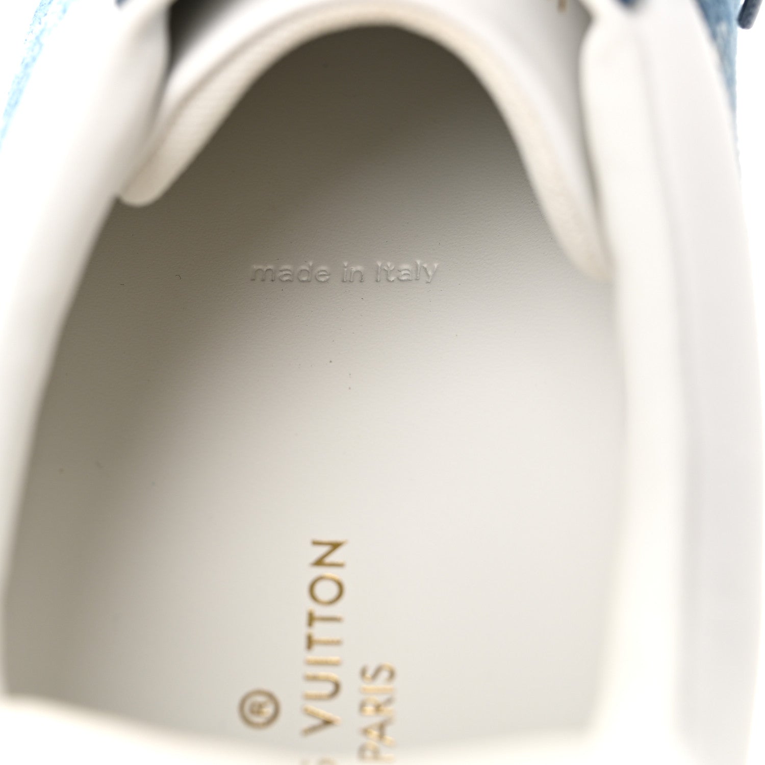 Louis Vuitton Denim Monogram Mens Luxembourg Sneakers 10 Bleu Jeans Blue 9 of 9