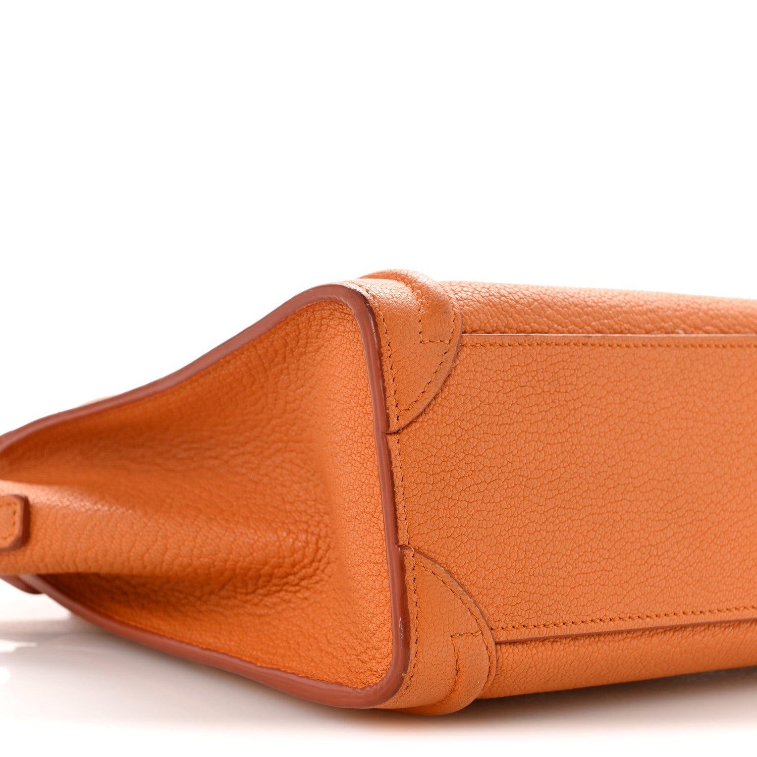 Celine Goatskin Nano Luggage Orange 9 of 13