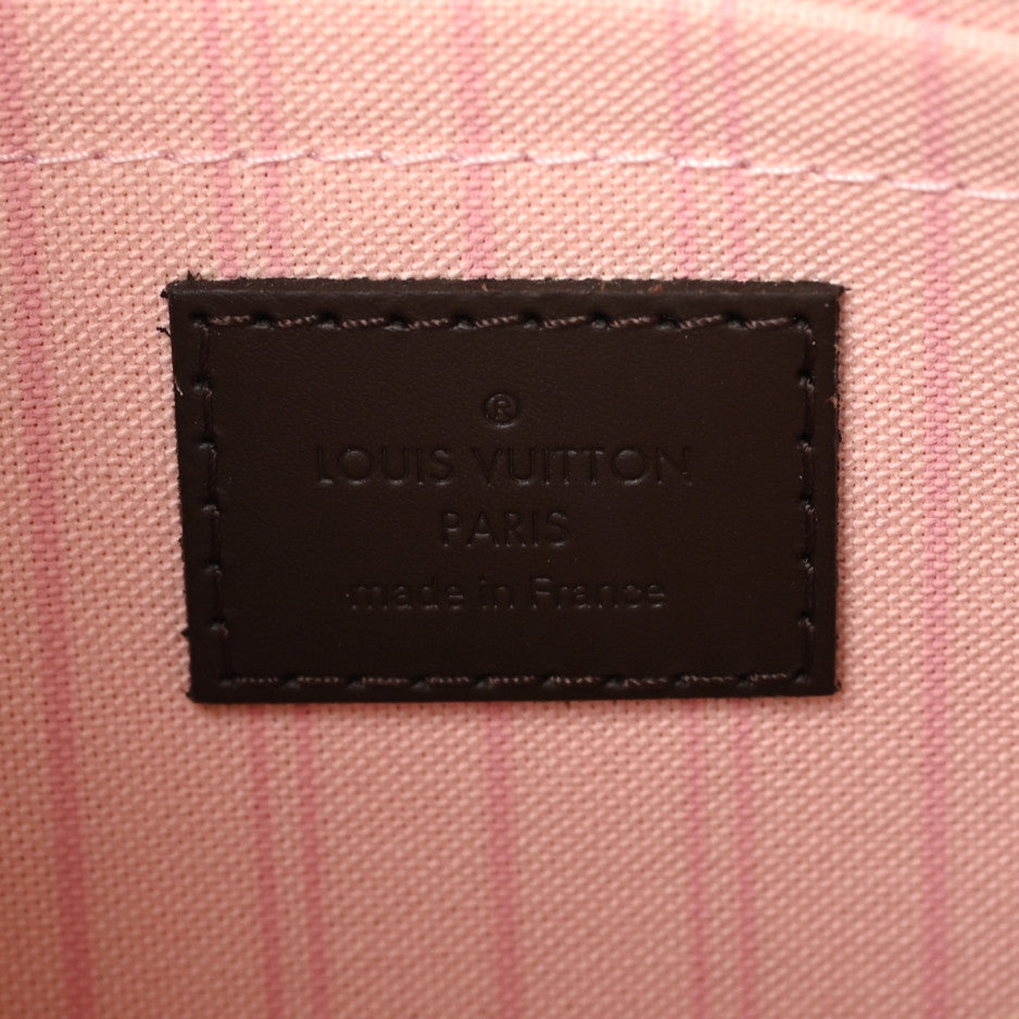 Louis Vuitton Damier Ebene Neverfull MM GM Pochette Rose Ballerine 6 of 7