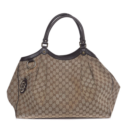 Gucci Monogram Large Sukey Tote Dark Brown 1 of 24
