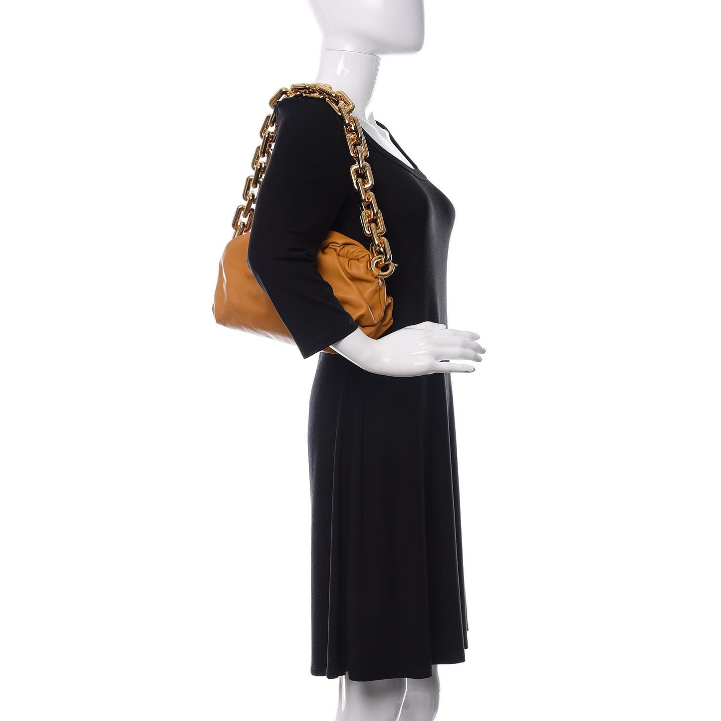 Calfskin The Pouch Chain Ocra