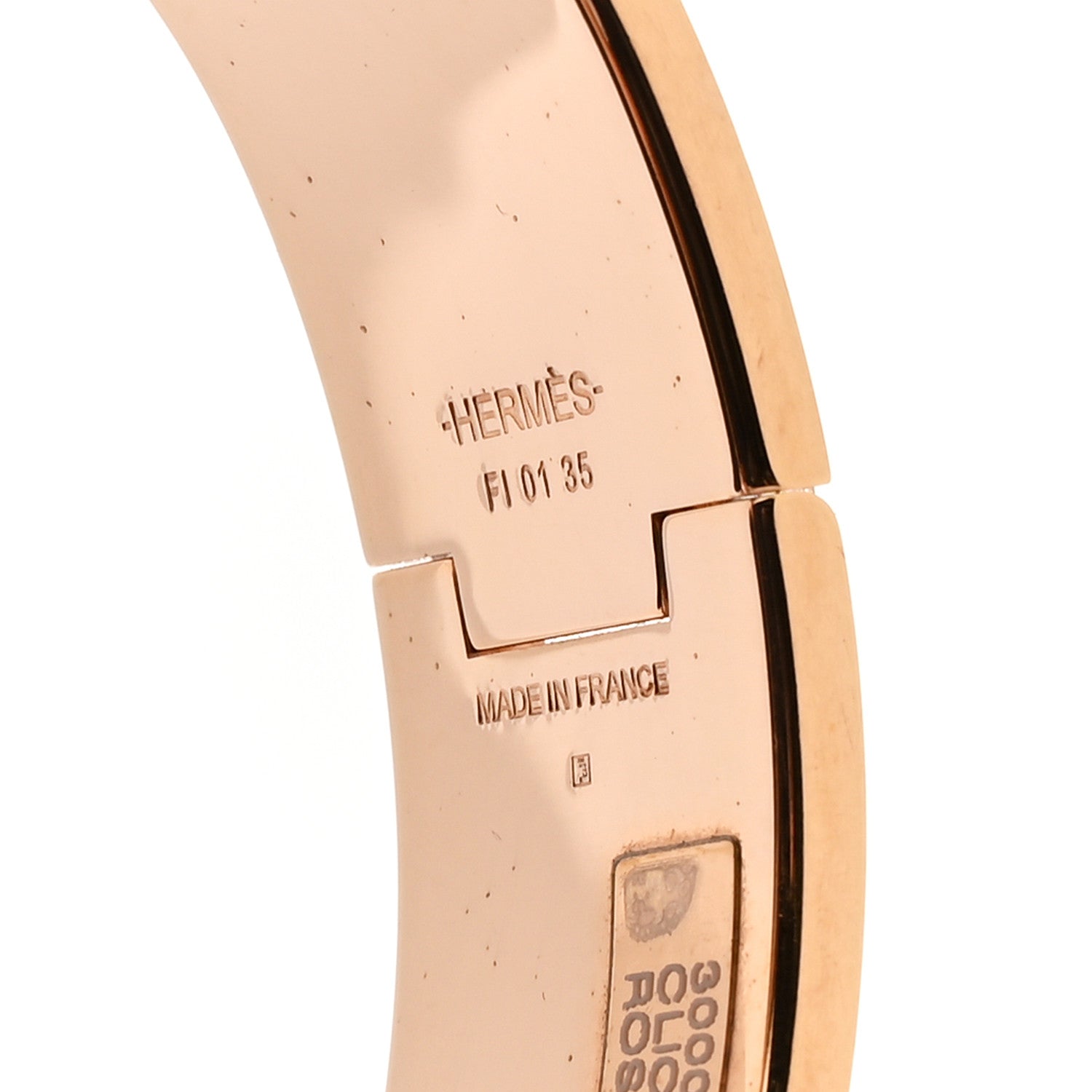 Hermes Enamel Wide Clic Clac H Bracelet PM Rose Velours 4 of 5