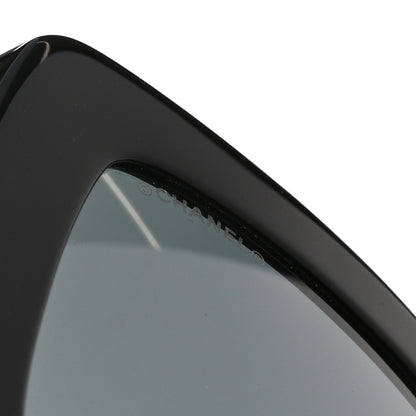 Chanel Acetate Calfskin Polarized Square Sunglasses 5473-Q-A Black 8 of 9